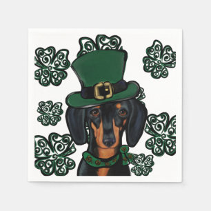 SERVIETTE EN PAPIER DACHSHUND      