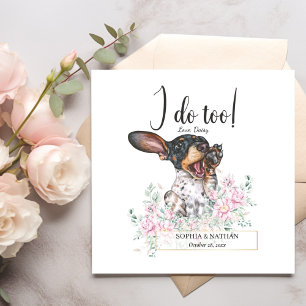 Serviette En Papier Dachshund Chien Chien Mariage Cocktail Serviettes