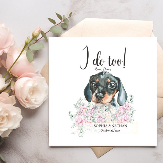 Serviette En Papier Dachshund Chien Chien Mariage Cocktail Serviettes (Créateur téléchargé)