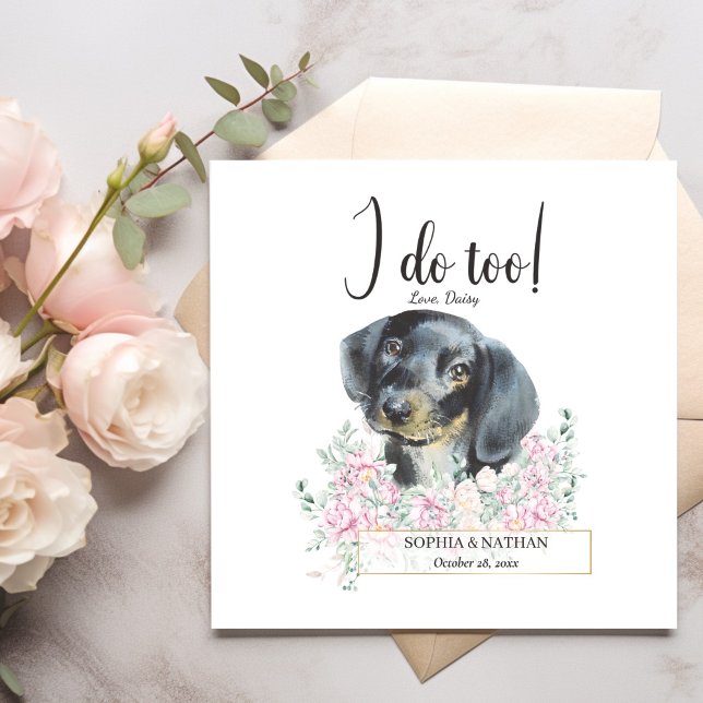 Serviette En Papier Dachshund Chien Mariage Cocktail Serviettes (Créateur téléchargé)