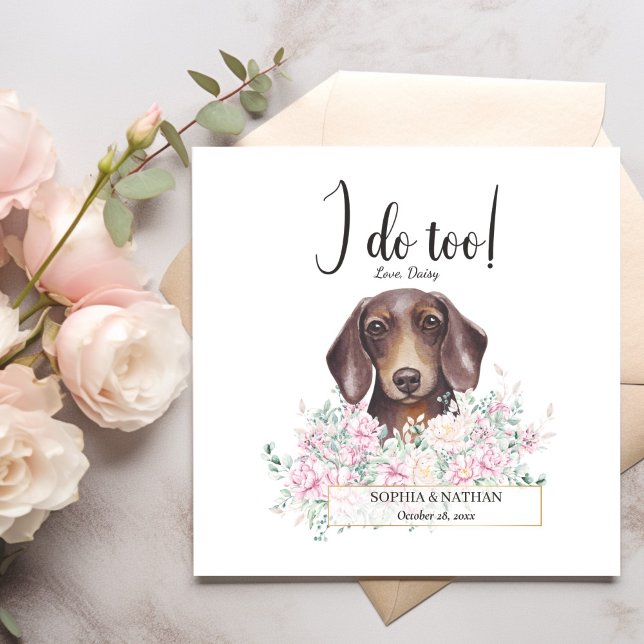 Serviette En Papier Dachshund Chien Mariage Cocktail Serviettes (Créateur téléchargé)