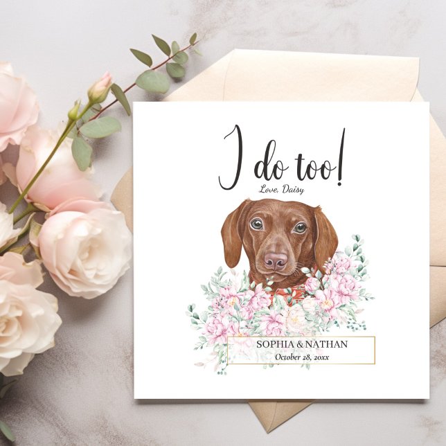 Serviette En Papier Dachshund Chien Mariage Cocktail Serviettes (Créateur téléchargé)