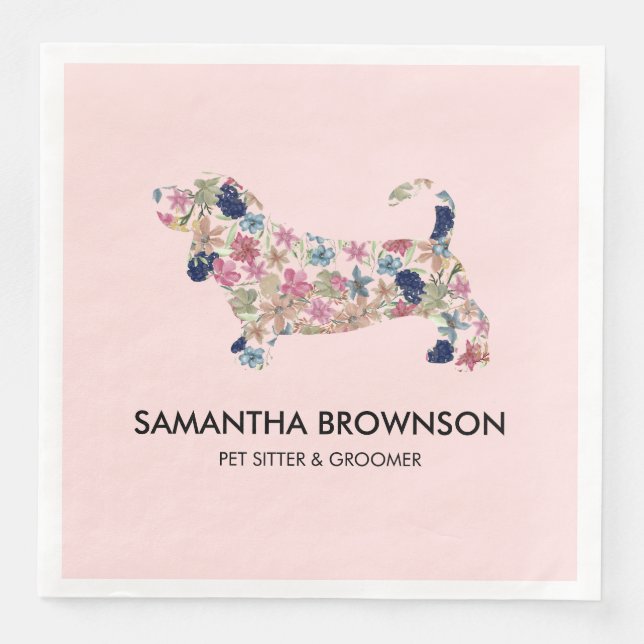 Serviette En Papier Dachshund Dackel (Devant)