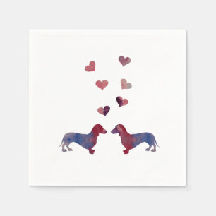 Serviette En Papier Dachshunds