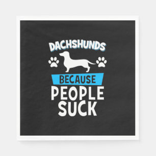 Serviette En Papier Dachshunds Avec Mes Amis