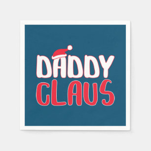 Serviette En Papier Daddy Claus Correspondant Père Noël Costume de Noë