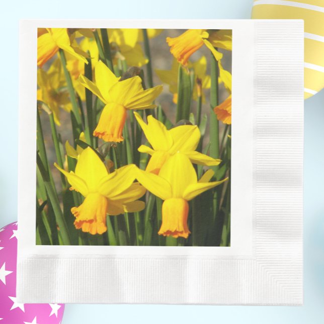Serviette En Papier Daffodiles jaunes printaniers Floral (In Situ Easter)