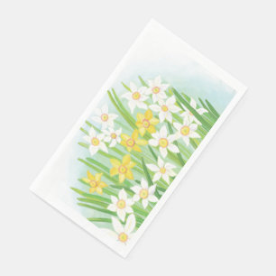 Serviette En Papier Daffodiques de printemps
