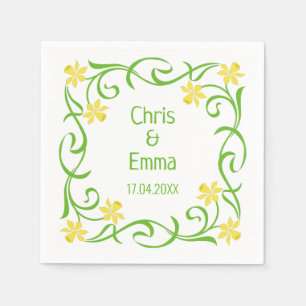Serviette En Papier Daffodiques de printemps