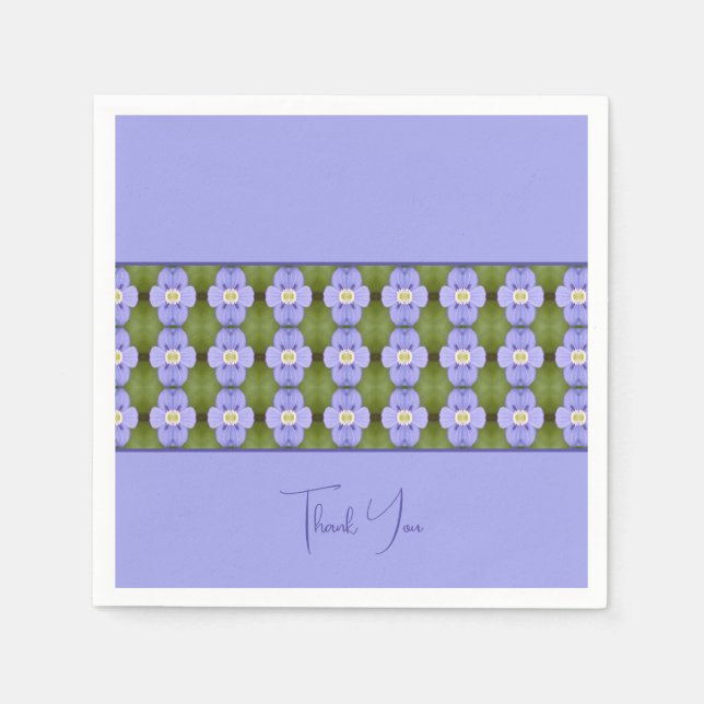 Serviette En Papier Dainty Purple Floral (Devant)
