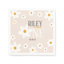 Daisy 1er anniversaire Napkin