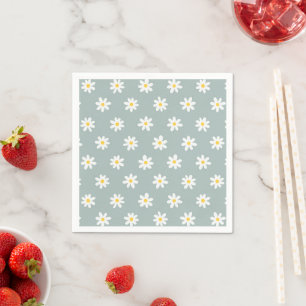 Serviette En Papier Daisy Boho Floral