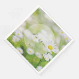 Serviette En Papier Daisy Daisies Fleur Floral Mariage d'été