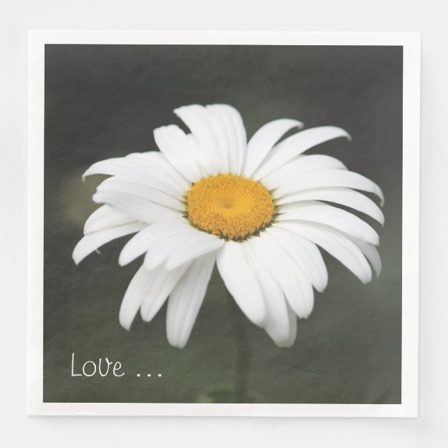Serviette En Papier Daisy Love Napkin (Devant)
