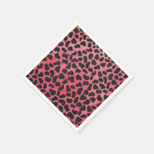 Serviette En Papier DalmatiDalmatien noir et rouge