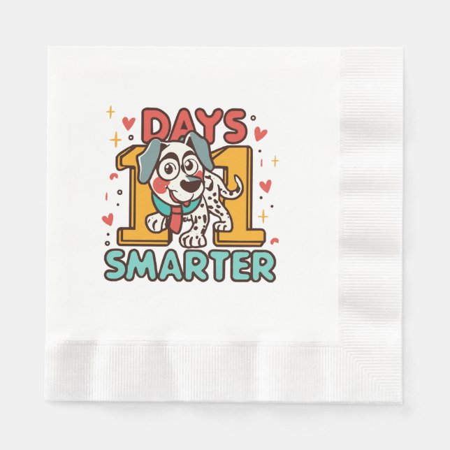 Serviette En Papier Dalmatien 101 Jours Plus Intelligent (Devant)
