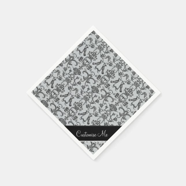 Serviette En Papier Damask de Vintage (Coin)