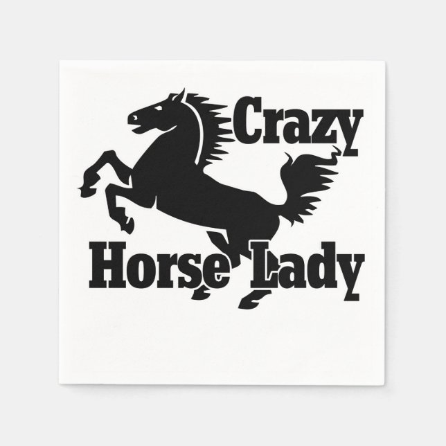 Serviette En Papier Dame du Crazy Horse (Devant)