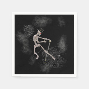 Serviette En Papier Dancing Skeleton Halloween