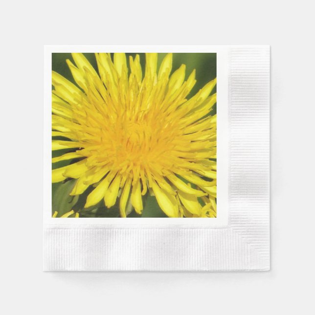 Serviette En Papier Dandelion jaune (Devant)