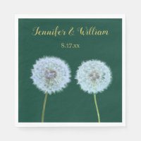 Dandelions, Dandelion Horloges Vert Personnalisé