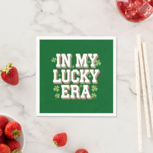 Serviette En Papier Dans Ma Lucky Era Saint Patrick's Day Cadeau famil