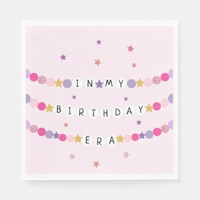 Serviette En Papier Dans Mon Bracelet D'Amitié Fête D'Anniversaire (Devant)