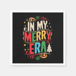 Serviette En Papier Dans mon époque joyeuse de Noël Vacances de Noël F