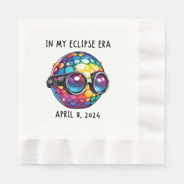 Serviette En Papier Dans mon ère d'éclipse solaire 2024 (Devant)