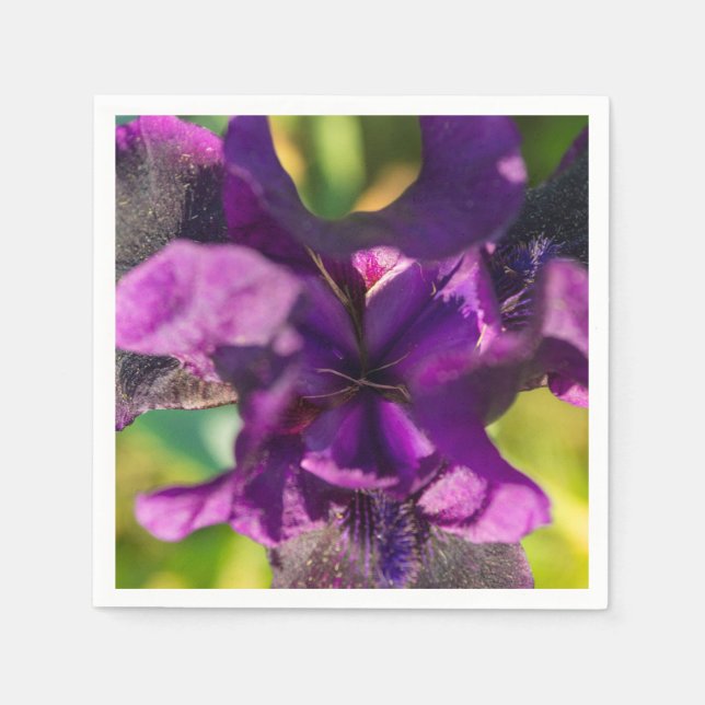 Serviette En Papier Dans un iris (Devant)