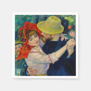 Serviette En Papier Danse à Bougival Pierre Renoir