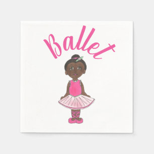 Serviette En Papier Danse de ballet Considérant Tutu rose Ballerina Da