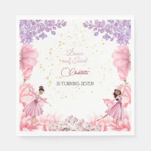 Serviette En Papier Danse et ballerine tourbillon anniversaire