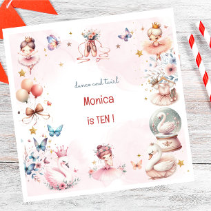 Serviette En Papier Danse et tournoi mignon ballerine ballet enfant an