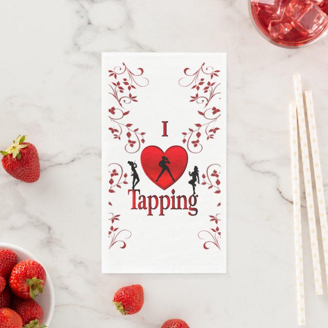 Serviette En Papier Danse I Heart Tapping (En situation)