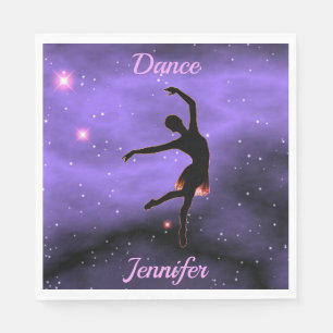 Serviette En Papier Danse Rose & Violet