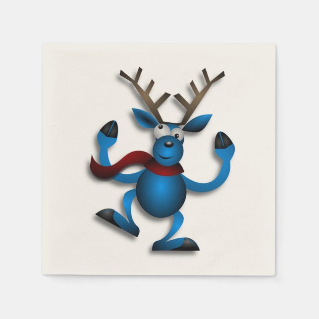 SERVIETTE EN PAPIER DANSER REINDEER (Devant)