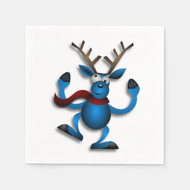 SERVIETTE EN PAPIER DANSER REINDEER (Devant)