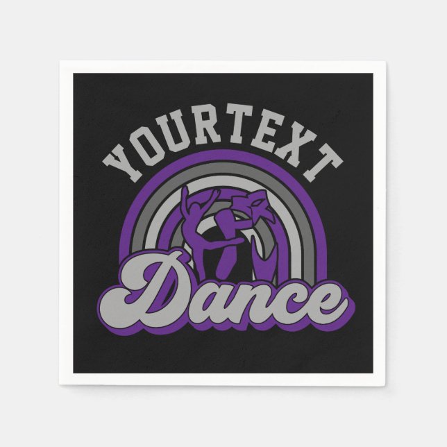 Serviette En Papier Danseur de ballet AJOUTER DU TEXTE Danse classique (Devant)