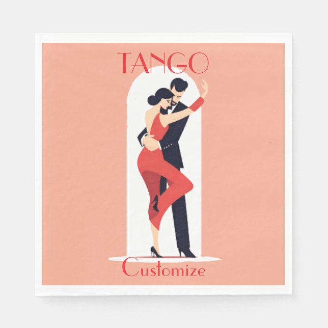 Serviette En Papier Danseurs de tango Thunder_Cove (Devant)