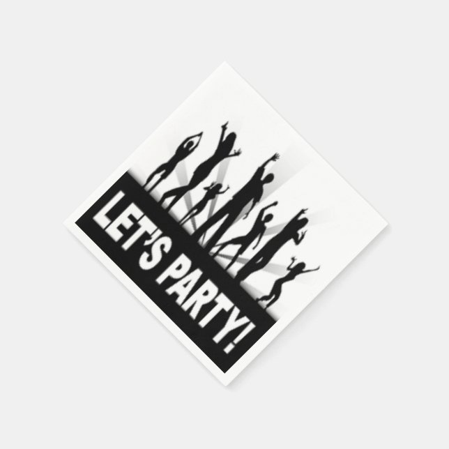 SERVIETTE EN PAPIER DANSEURS "FÊTONS" (Coin)