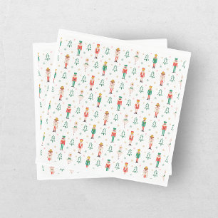 Serviette En Papier Danseuse de Noël festive Casse-Noisette