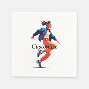 Serviette En Papier Danseuse Hip hop Thunder_Cove