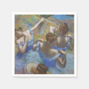 Serviette En Papier Danseuses bleues vintage d'Edgar Degas, Art de bal