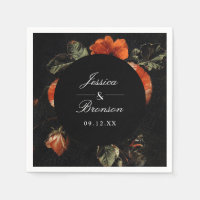 Dark Moody Romantic Floral Néerlandais Mariage