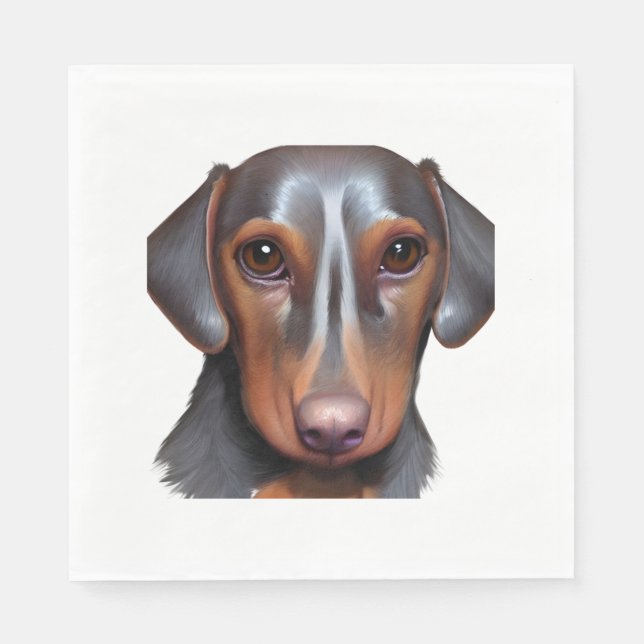 Serviette En Papier Darling Dachshund (Devant)