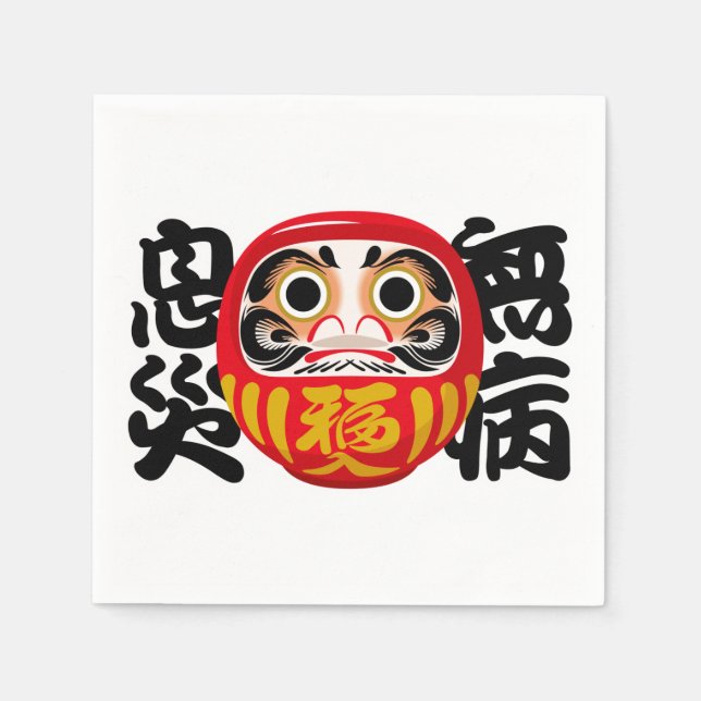 Serviette En Papier Daruma pour la santé, le bien-être et la protectio (Devant)