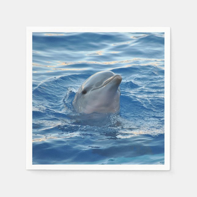 Serviette En Papier Dauphin (Devant)