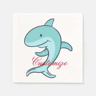 Serviette En Papier Dauphins bleus sautant Thunder_Cove