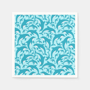 Serviette En Papier Dauphins mignons